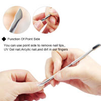 4pcs Herramienta De Manicura Dual Cabeza Acero Inoxidable Para Empujar Cutículas Y Eliminar Piel Muerta Cuidado De Uñas - details 7