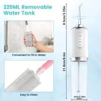 Irrigador Bucal Inalámbrico Recargable USB，Ocho boquillas- Limpieza Profunda Portátil Impermeable - details 2