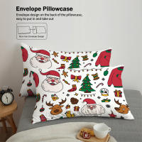 Juego De Cama Navideño 3 Piezas Con Estampado De Santa Claus (1 Funda De Edredón + 2 Fundas De Almohada) Set De Ropa De Cama Suave Y Cómoda - details 5
