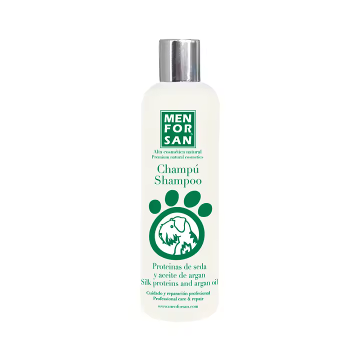 MENFORSAN - CHAMPÚ PROTEINA DE SEDA Y ACEITE DE ARGÁN DE 1 LITRO - 1
