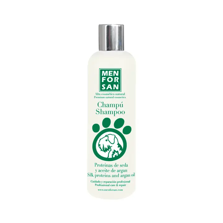 MENFORSAN - CHAMPÚ PROTEINA DE SEDA Y ACEITE DE ARGÁN DE 1 LITRO - 1