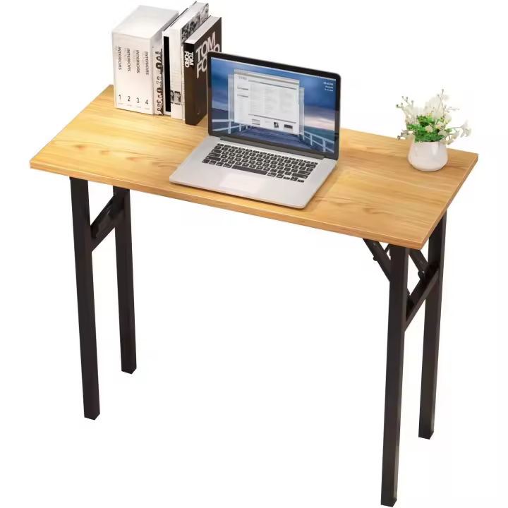 Mesa Escritorio Plegable, 80x40 cm Escritorio Compacto Mesa de Ordenador Mesa de Estudio Mesa de Trabajo Plegable para Hogar Oficina, Picnic - 1