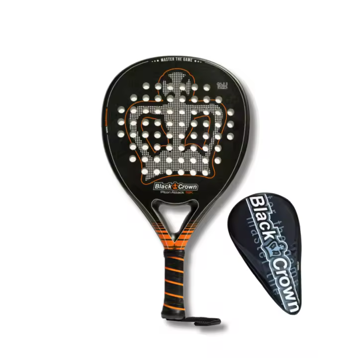 Pala de pádel Black Crown Piton Attack 16k - 1
