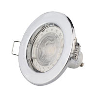 6PCS Soporte Redondo Para Spot LED Revestido De Metal Ajustable GU10 Base De Luz Para Techo Fijación Recessed Compatible Con Foyer - details 18