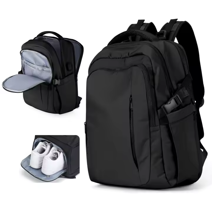 Mochila Grande Para Hombres Y Mujeres Con Portátil Y Puerto USB De Náilon Para Escuela Universidad Viajes Mochila Likros - 1