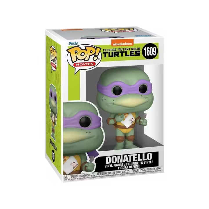 Funko Pop Movies Teenage Mutant Ninja Turtles Figura Donatello con Pizza 76045 - 1