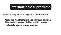 Herramienta De Riego Multifuncional Desmontable Con Cabeza De Acero De Manganeso Y Dientes De Cinco Herramienta De Aseo Para Jardín - details 25