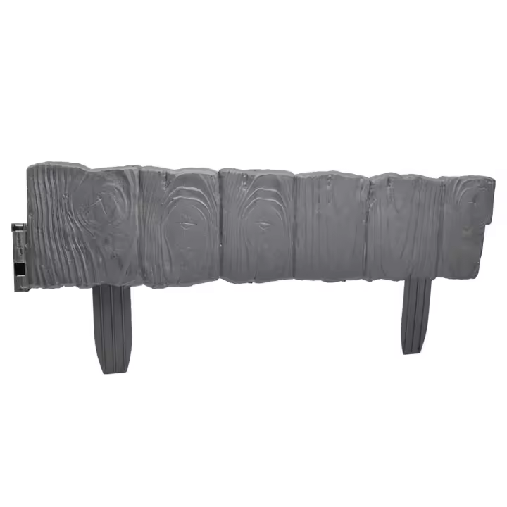 Tradineur - Valla de plástico - Nº 3 - Borde Flexible para jardín - Delimitacion borde para cespéd, plantas, flores, decoración exterior - (Antracita, 24,5 x 57,5 cm) - 1
