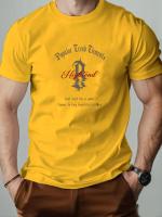 Camiseta De Algodón Para Hombre Con Diseño Gráfico Y Frase Popular Camiseta De Verano Con Cuello Redondo Y Mangas Cortas Transpirable Y Ligera Para Uso Casual Diario - details 11