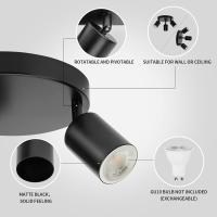 Spotlight LED GU10 Ajustable Para Techo Decoración De Casa Iluminación Interior Pasillo Tienda Lámpara De Traxión Moderna - details 14