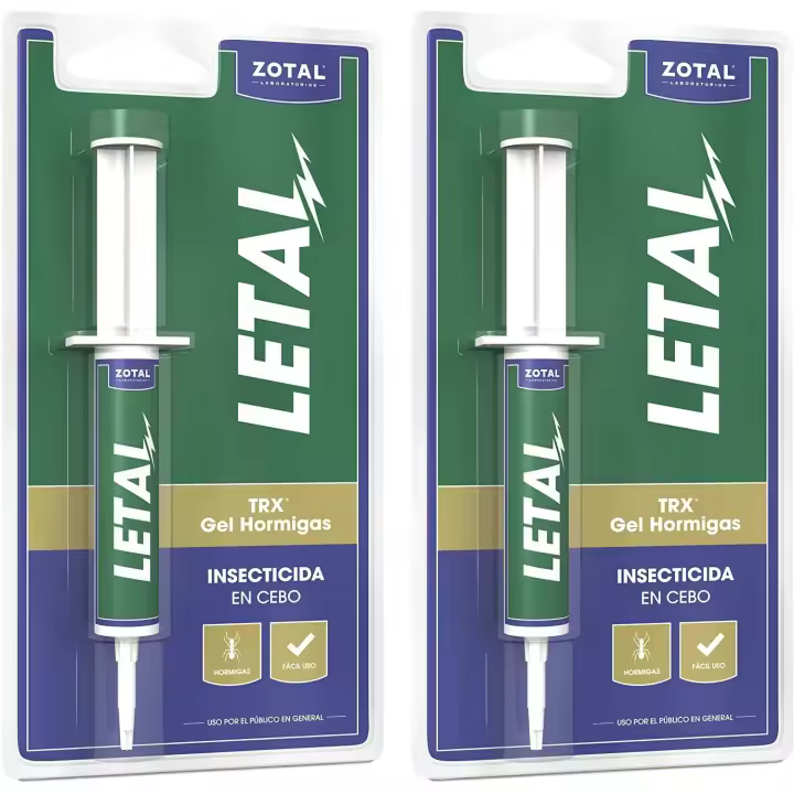 Zotal Laboratorios Pack de 2 Insecticida LETAL TRX ZOTAL en Cebo Contra Hormigas, Total 20 Gr - 1