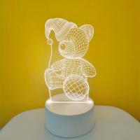 Lámpara De Noche LED 3D Romántica Para Decoración De Bodas Cumpleaños Y Fiesta Con Luz De Acrílico Para Hogar Y Niños - details 5
