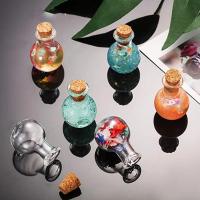 10Pcs Botellas De Vidrio Pequeñas Miniatura Botella De Poción Con Tapa De Madera Para Bodas Y Decoración Del Hogar - details 4