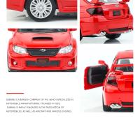 Modelo De Coche a Escala MaKeda1:36 Subaru WRX STI Metálico Simulación Alta Para Colección Juguetes Para Adultos Sin Batería - details 8