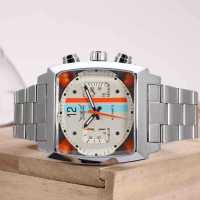 Reloj Mecánico Automático Para Hombre JARAGAR 569 Moda Retro Cuadrado Con Calendario Acero Inoxidable Resistente Al Agua Para Negocios - details 4