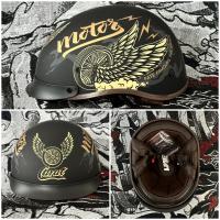 Gorro De Béisbol Retro Con Adhesivos Para Motocicletas Scooters Patinetas Y Skate Washable Liner Visera Integrada - details 9