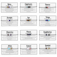 Pulsera Zodiac 12 Constelaciones Piedras Gemelas Cristales Hechizos Natural Stone Horóscopo Joyería Regalos Unisex - details 0