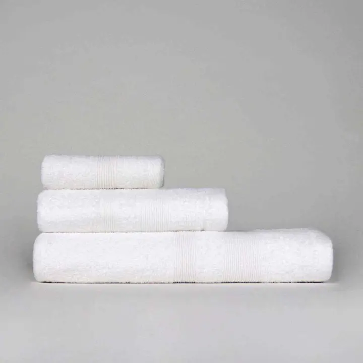 Juego de 3 Toallas Economic Blanco LlarTextil - A Eligir el Tamaño de la Toalla Grande - 1