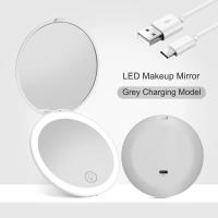 Espejo De Maquillaje Portátil Con Luz LED Y Aumento De 10x Plegable Recargable Compacto Para Bolso Y Bolsillo - details 17