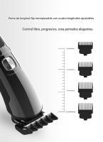 Juego de cortadora de cabello eléctrica, cortadora de cabello eléctrica, cortadora eléctrica multifuncional de cabello graso lavable para todo el cuerpo，Regalos para el día del padre。 - details 6