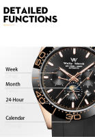 Reloj Mecánico Automático WM Para Hombre Resistente Al Agua De Acero Inoxidable Con Cristal De Zafiro Estilo Casual De Negocios - details 5