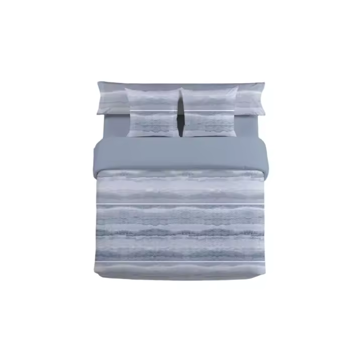 Juego de funda nórdica Pierre Cardin NINA Azul Cama de 180 4 Piezas - 1