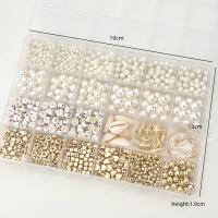 Kit De Joyería Con Perlas Imitación Y Letras Gold Alfabéticas Con Accesorios Con Espaciadores De Plata Esmaltada Y Conchas Para Creación De Joyas - details 2