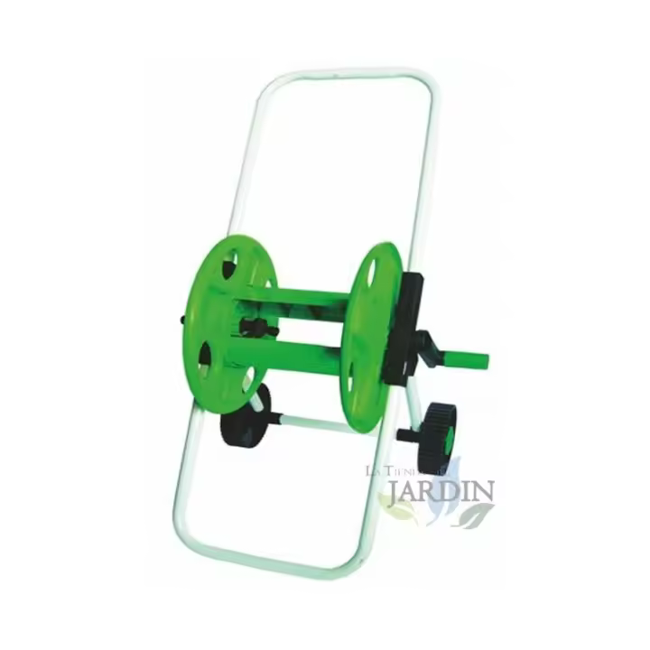 Suinga Carro Enrollador Mangueras Riego 45m 1/2" - Conexión ángulo, Fácil Montaje - 1