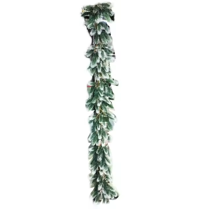 Guirnalda De Navidad Artificial De 180CM Planta De Pino Decoración Para Fiesta De Casa Boda Y Niños Material De Plástico - 1