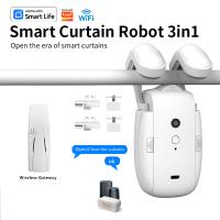 Sistema De Riel De Cortina Automático WiFi 3 En 1 Motorizado Con Aluminio Motor Inteligente Para Control Remoto De Cortinas - details 0