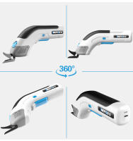 Tijeras Eléctricas Inalámbricas Recargables Portátiles Para Corte De Telas Papel Tapete PVC Y Cuero Herramientas De Corte - details 5