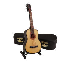 Mini Guitarra Clásica De Madera 10CM Modelo De Instrumento Musical Decoración Para Dormitorio Y Sala De Estar Regalo Original - details 6