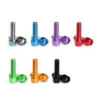 6pcs Bolsa De Tornillos De Acero Inoxidable Para Manillar De Bicicleta M5x18 Duros Y Duraderos En Varios Colores Para Bicicleta De Carretera Y MTB - details 6