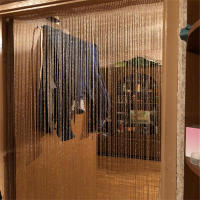 Cortina De Puerta Con Glitter Y Borlas Plata Brillante Para Decoración De Habitaciones Y Ventanas Técnica Tejida Moderna - details 13