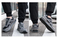 Zapatos de Trabajo de Moda Antichoque con Punta de Acero Cómodos Resistentes a la Perforación y Antideslizantes para Hombres - details 18