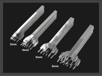Herramienta De Perforación Para Cuero DIY Herramienta De Costura Y Perforación De Cuero 3/4/5/6mm Conjunto De Perforadores De Espacio De Cuero - details 4