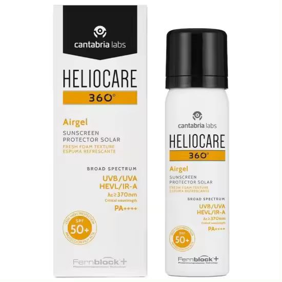 Cantabria Labs Heliocare Airgel Protector Solar Textura Foam PA++++ 60ml - 1