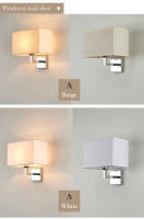 Lámpara De Pared De Tela E27 Con Interruptor Luz De Lectura LED Para Dormitorio Estudio Hotel Decoración Nórdica Moderna - details 9