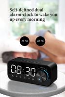 Reloj Despertador with Radio Digital, Altavoz with Bluetooth, Pantalla LED de Hora y Alarma y surface de Espejo para escritorio - details 1