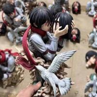 Figura De Acción De Anime Attack on Titan Eren Jaeger Y Mikasa Ackerman 22CM Estatua Modelo De Colección Para Escritorio Regalos Para Fans - details 4