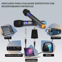 Micrófono Inalámbrico Depusheng W4 Con Eco Acento Bajo Y Bluetooth 98 FT Rango UHF Sistema De Micrófono Portátil Dinámico Para Escenario - details 10