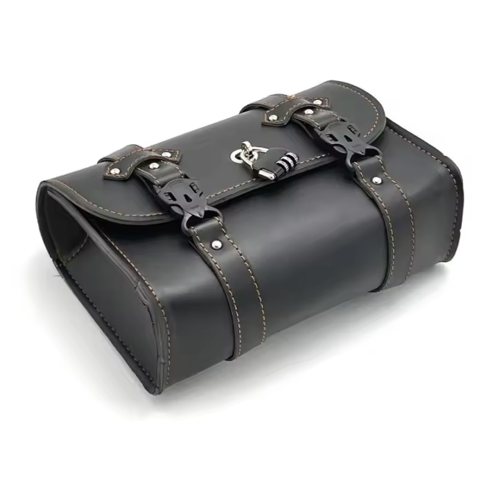 Bolsa De Sillín Para Motocicleta Con Cerradura De Contraseña Gran Capacidad Para Harley Sportster XL 883 1200 Honda Yamaha Suzuki - 1