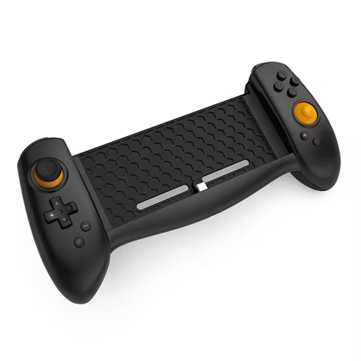 DAM Mando Grip TNS-18133C compatible con Nintendo Switch. Conexión auto, alta ergonomía, motores de vibración, sensores giroscópicos. 25,5x4,5x12 Cm. Color: Negro - 1