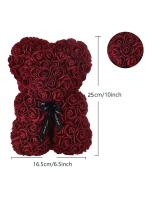 Rosa Artificial De Tedeo Para Decoración De Hogar Y Bodas Aniversarios Y Año Nuevo Sin Caja Estilo De Flor Cotton - details 8