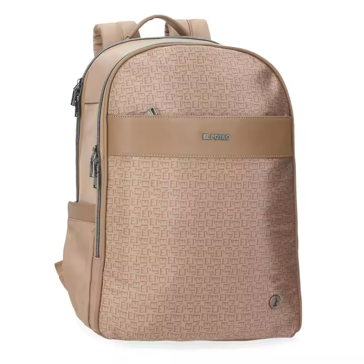 Mochila porta ordenador El Potro Luna beige - 1