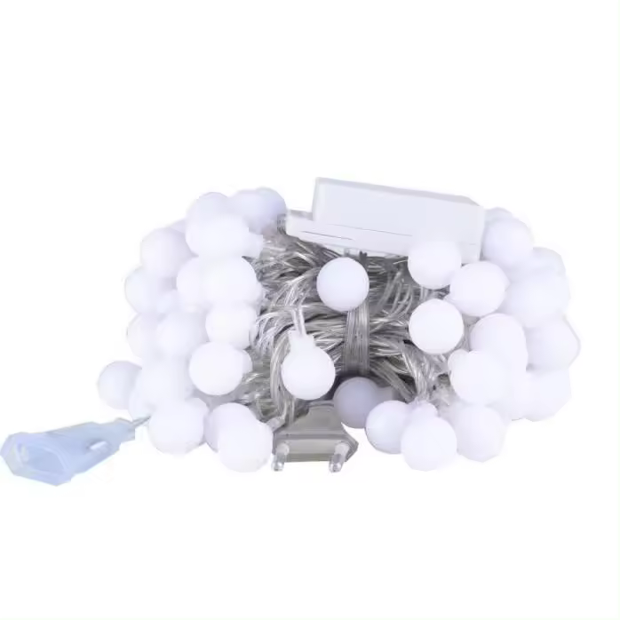 Guirnalda de luces LED - CUTEHILL - 100 Bolas-Resistente al Agua-Con enchufe - Blanco cálido - 10 m - 1