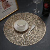 Mantel Individual De PVC En Forma De Fuego De Artificio Resistente Al Calor Y a Agua Con Patrón Redondo Para Decoración Del Hogar Anti-Derrapante - details 4