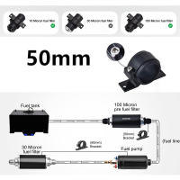 Soporte Universal Para Filtro De Combustible 50mm Soporte De Montaje Para Bomba De Aceite/Gás/Fuel Clip De Soporte Para Filtro Único Material De Aleación De Aluminio - details 5