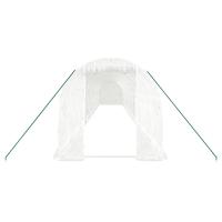 vidaXL Invernadero con Estructura Acero Invernáculo Vivero para Plantas Blanco - details 3