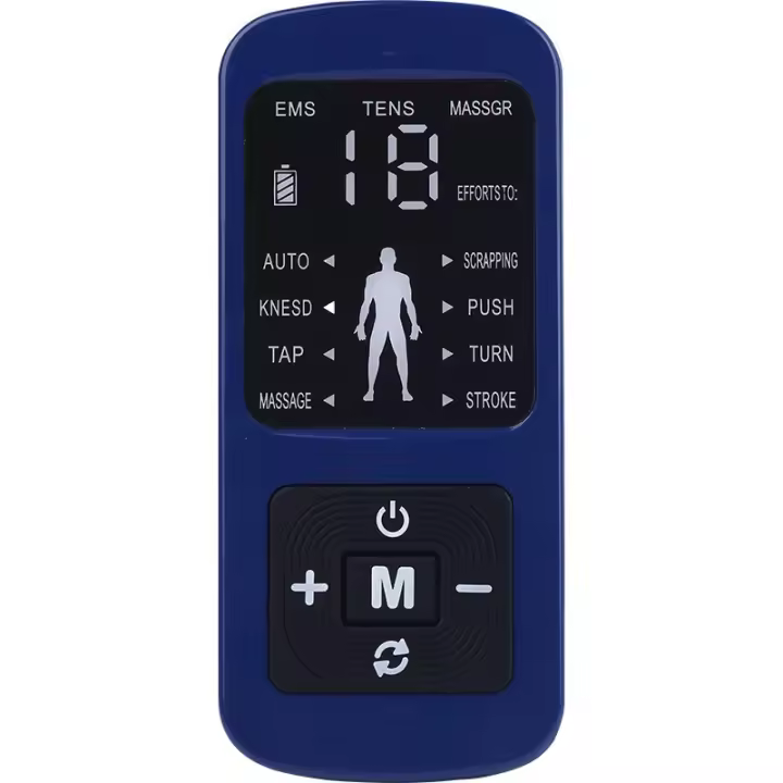 Masajeador de meridianos digital de pulso electrónico de doble orificio con pantalla a color para el hogar, instrumento de fisioterapia de baja frecuencia - 1
